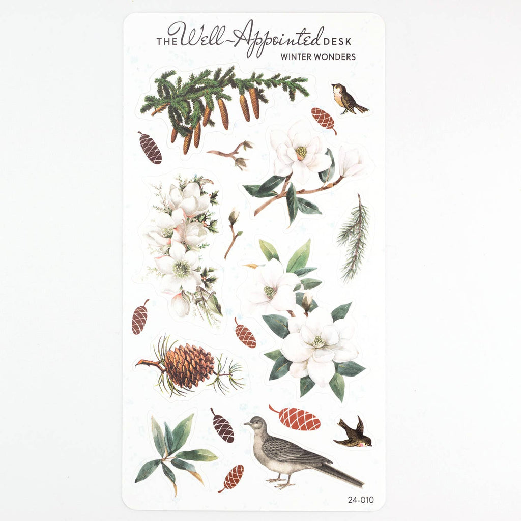 The Well-Appointed Desk - Winter Wonders Sticker Sheet (24-010)