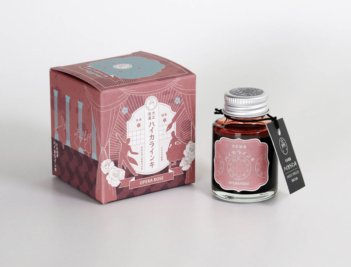 NAKABAYASHI Stationery - Teranishi fountain pen ink, Taisho-Roman Haikara 40ml: Emotional Olive