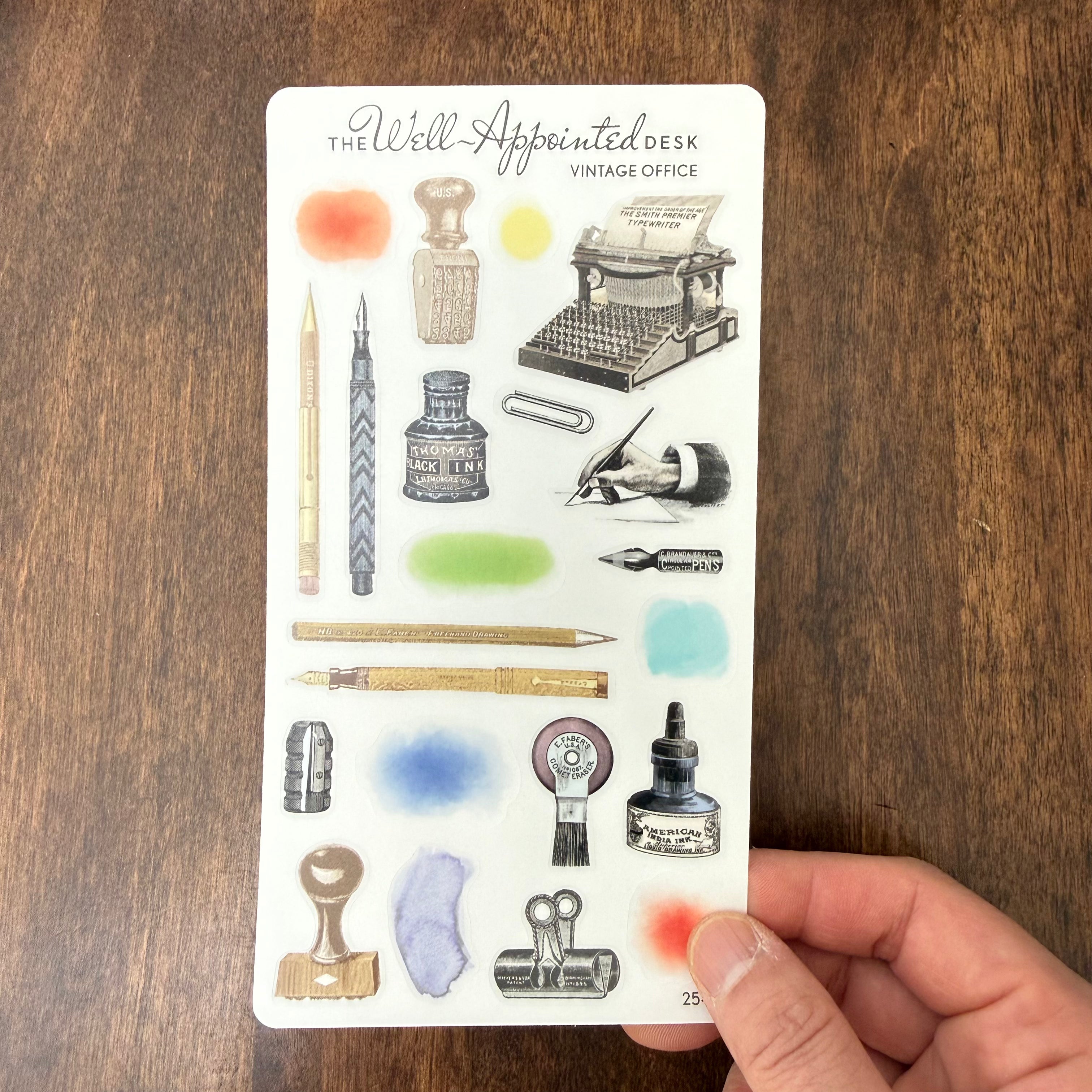 The Well-Appointed Desk — Vintage Office Sticker Sheet