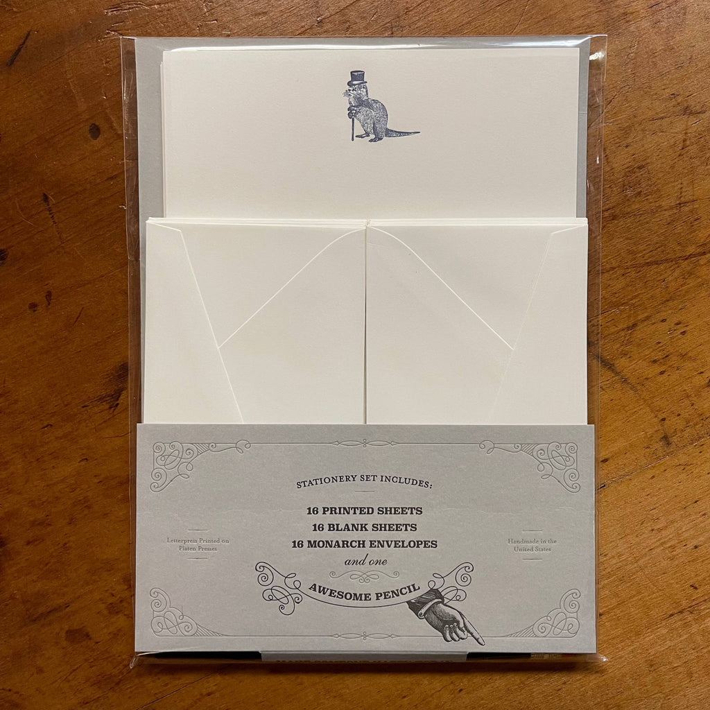 Somersault Letterpress — Otter Personal Stationery Set