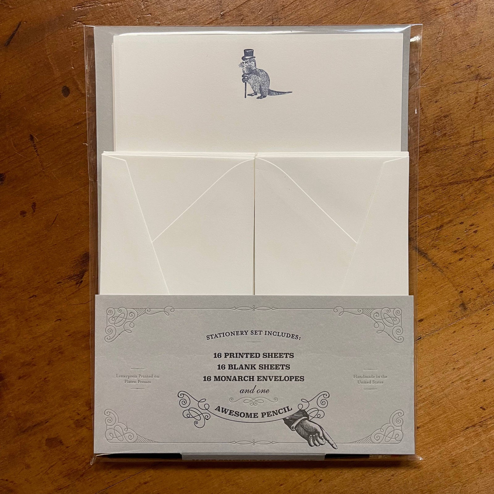 Somersault Letterpress — Otter Personal Stationery Set