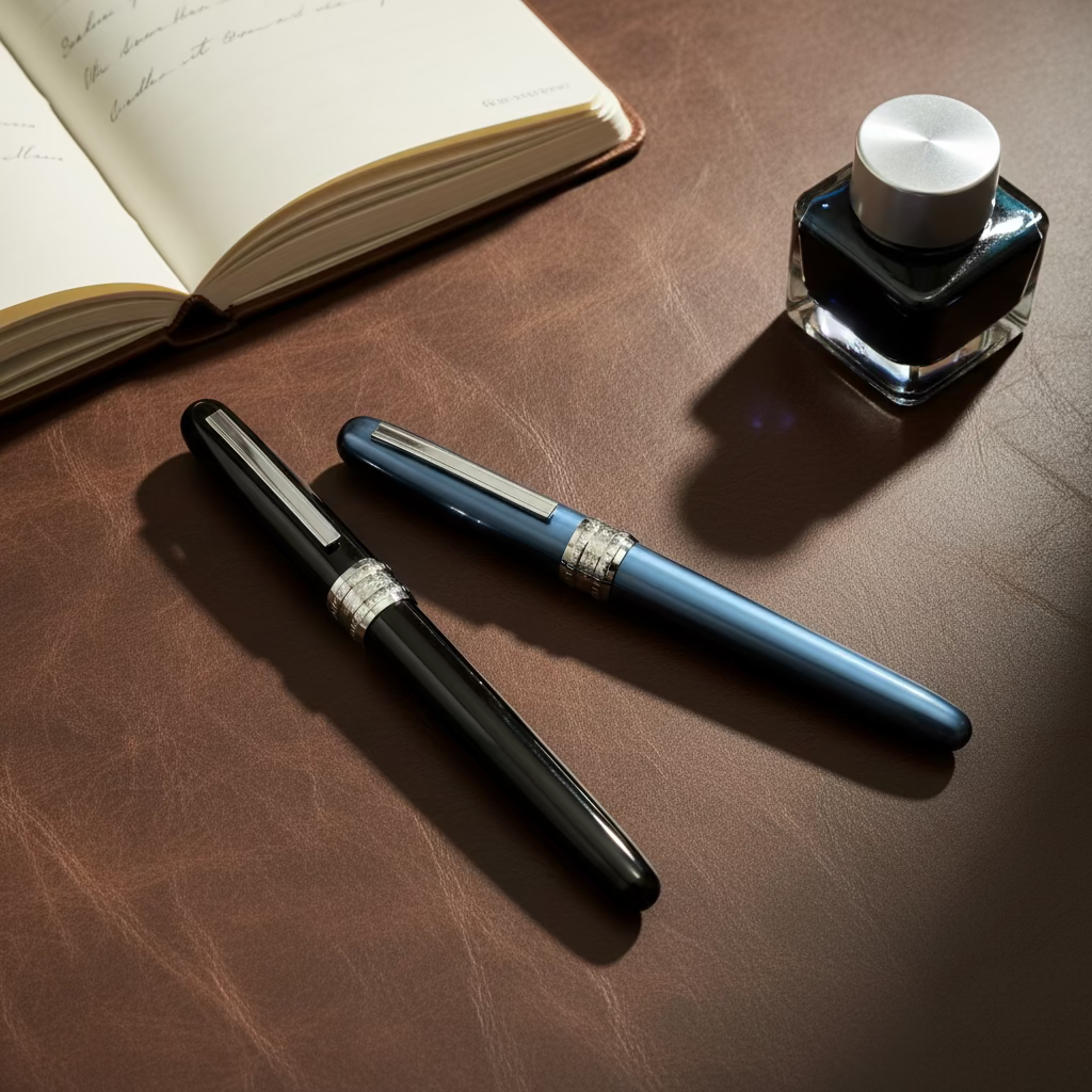 Platinum Plaisir Fountain Pen — Blue