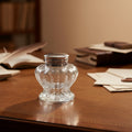 Clear Pedestal Glass Inkwell