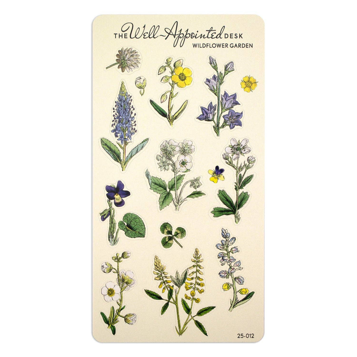 The Well-Appointed Desk - Wildflower Garden Sticker Sheet (25-012)