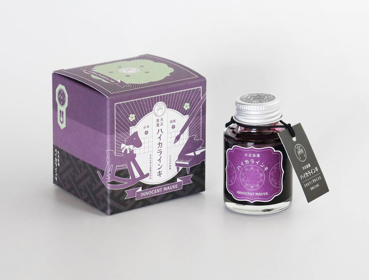 NAKABAYASHI Stationery - Teranishi fountain pen ink, Taisho-Roman Haikara 40ml: Opera Rose