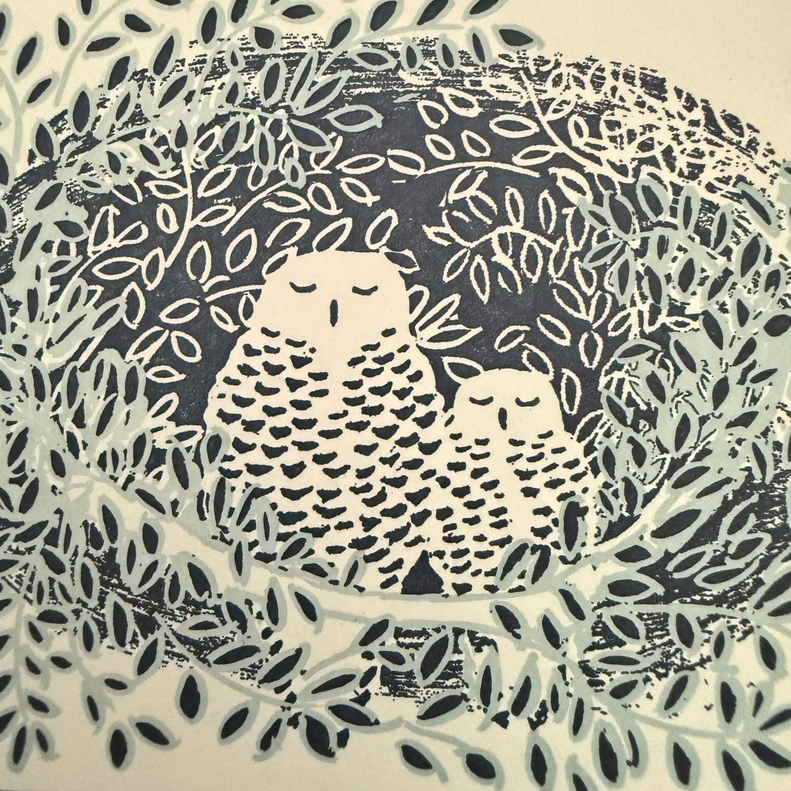 Owls Letterpress Note Cards — Box of 10