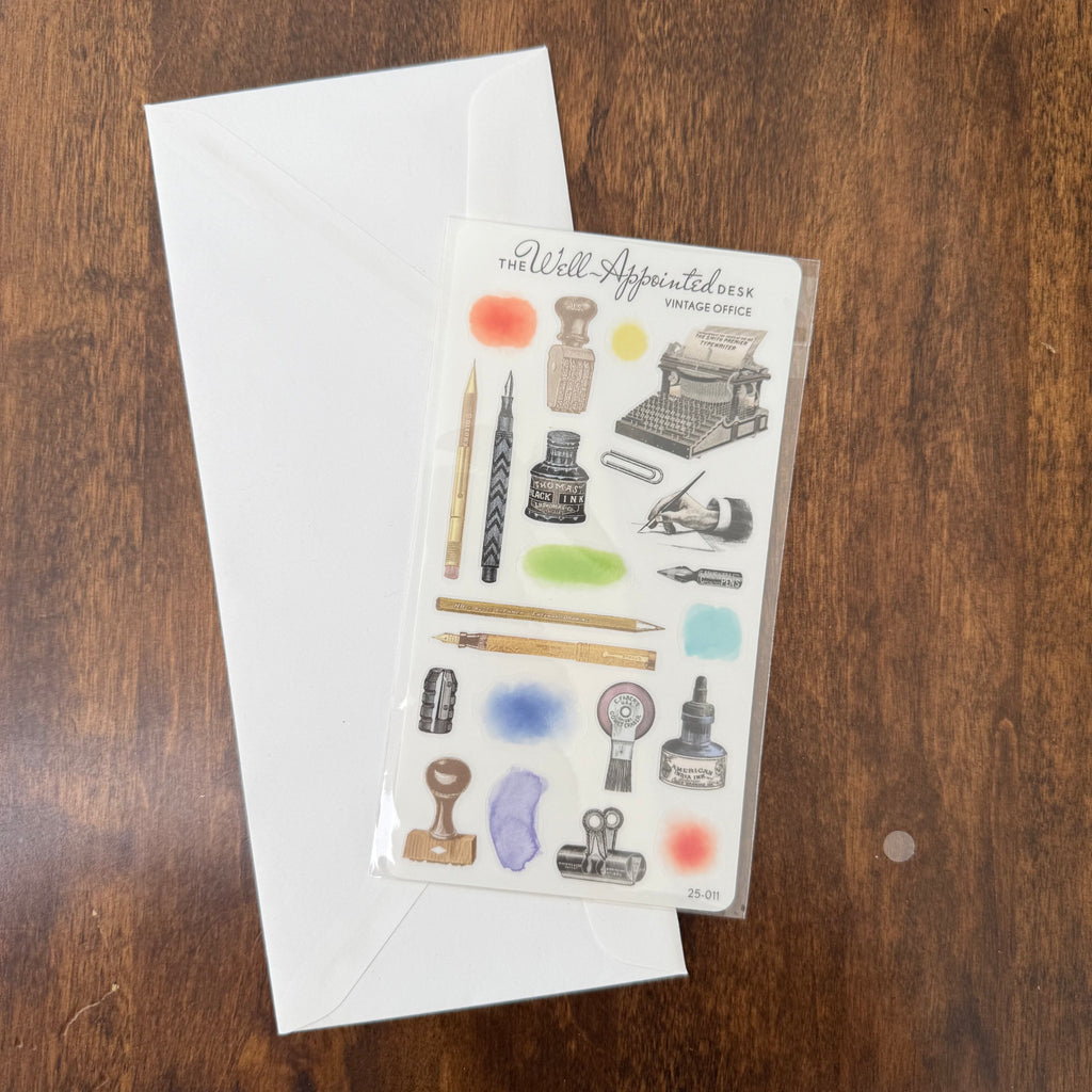 The Well-Appointed Desk — Vintage Office Sticker Sheet