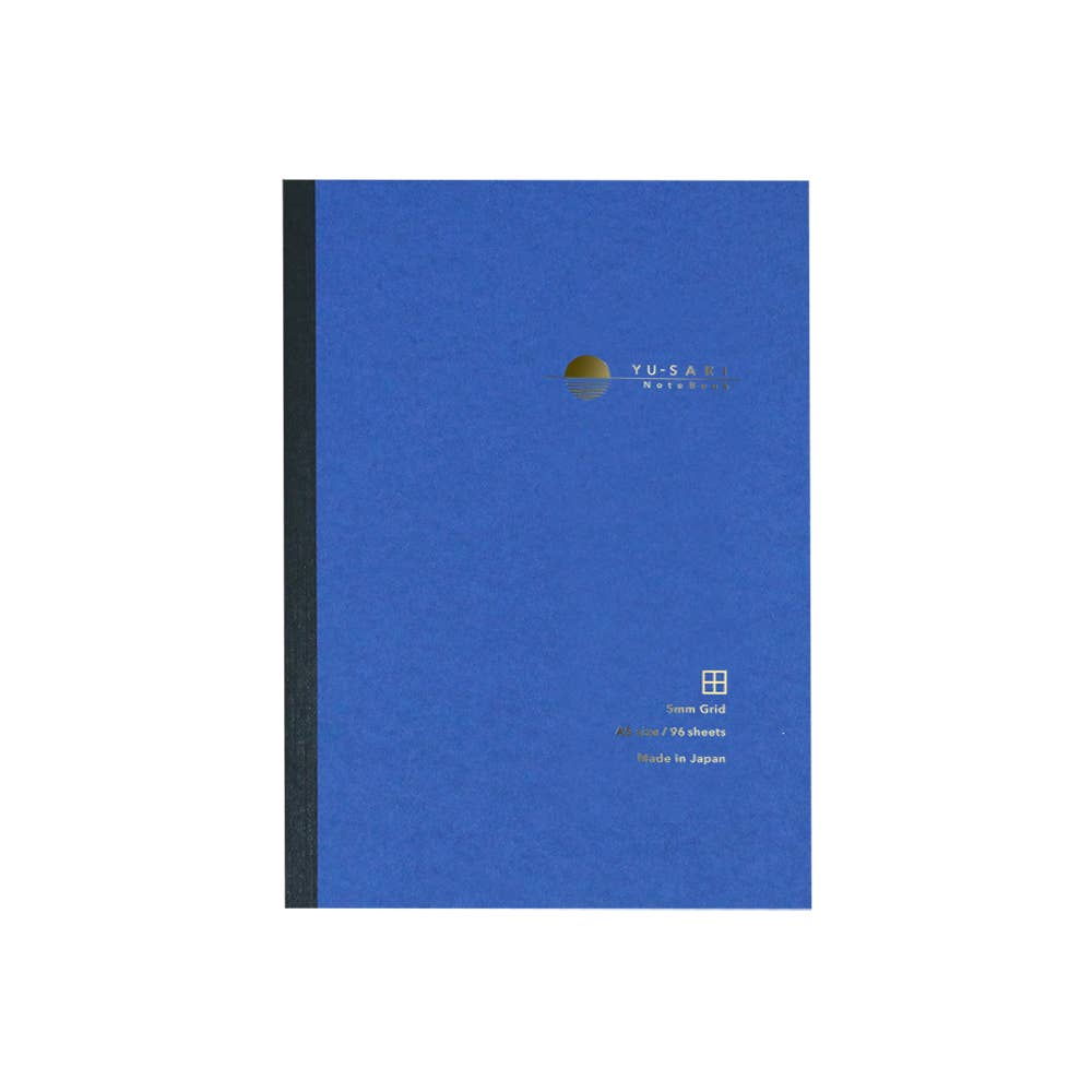 NAKABAYASHI Stationery - Yu-sari Notebook for Fountain Pen A5 size: Black(8mmLine)