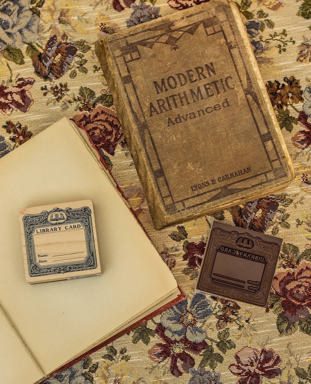 CoraCreaCrafts — Library Card Wooden Stamp