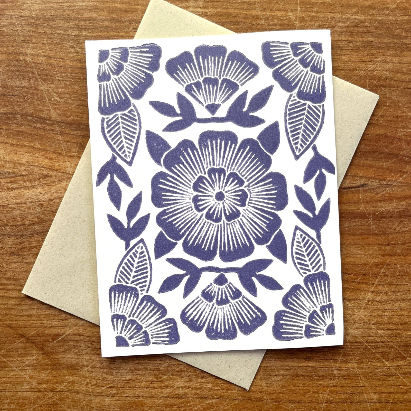 Katharine Watson Plum Botanical Blank Greeting Cards — Set of Six