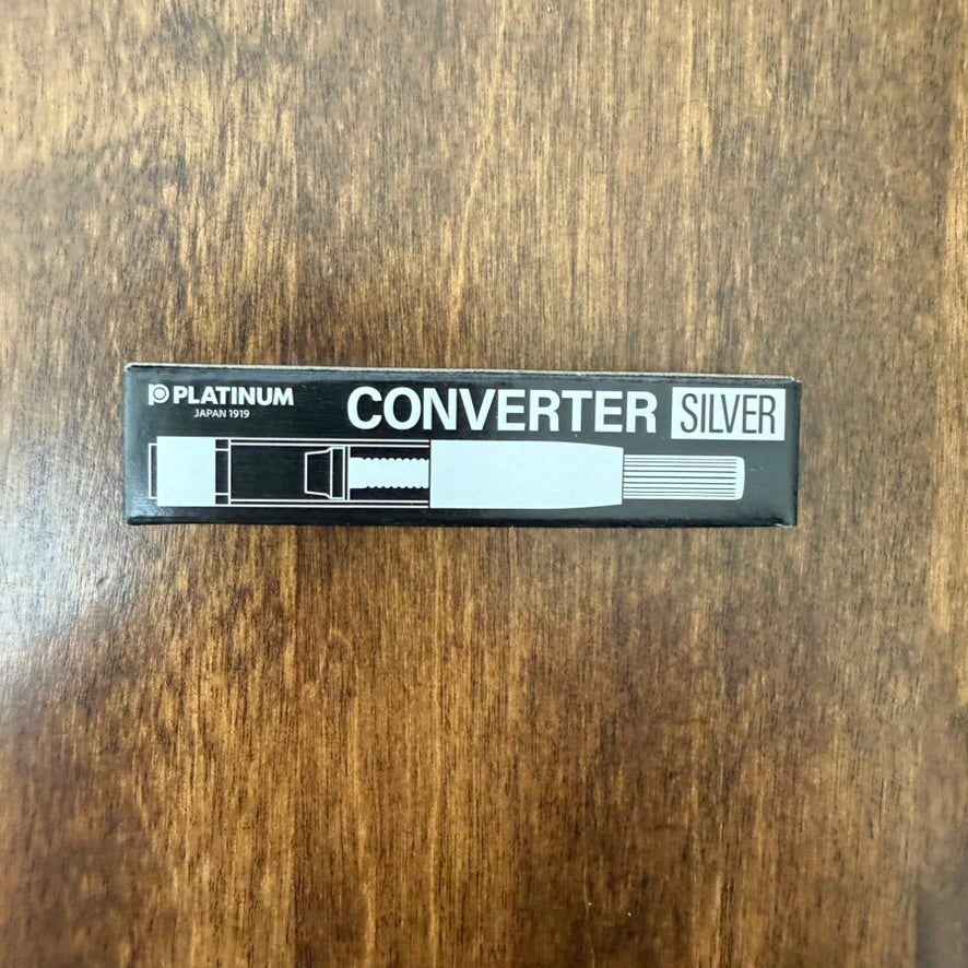 Platinum Fountain Pen Converter — Silver