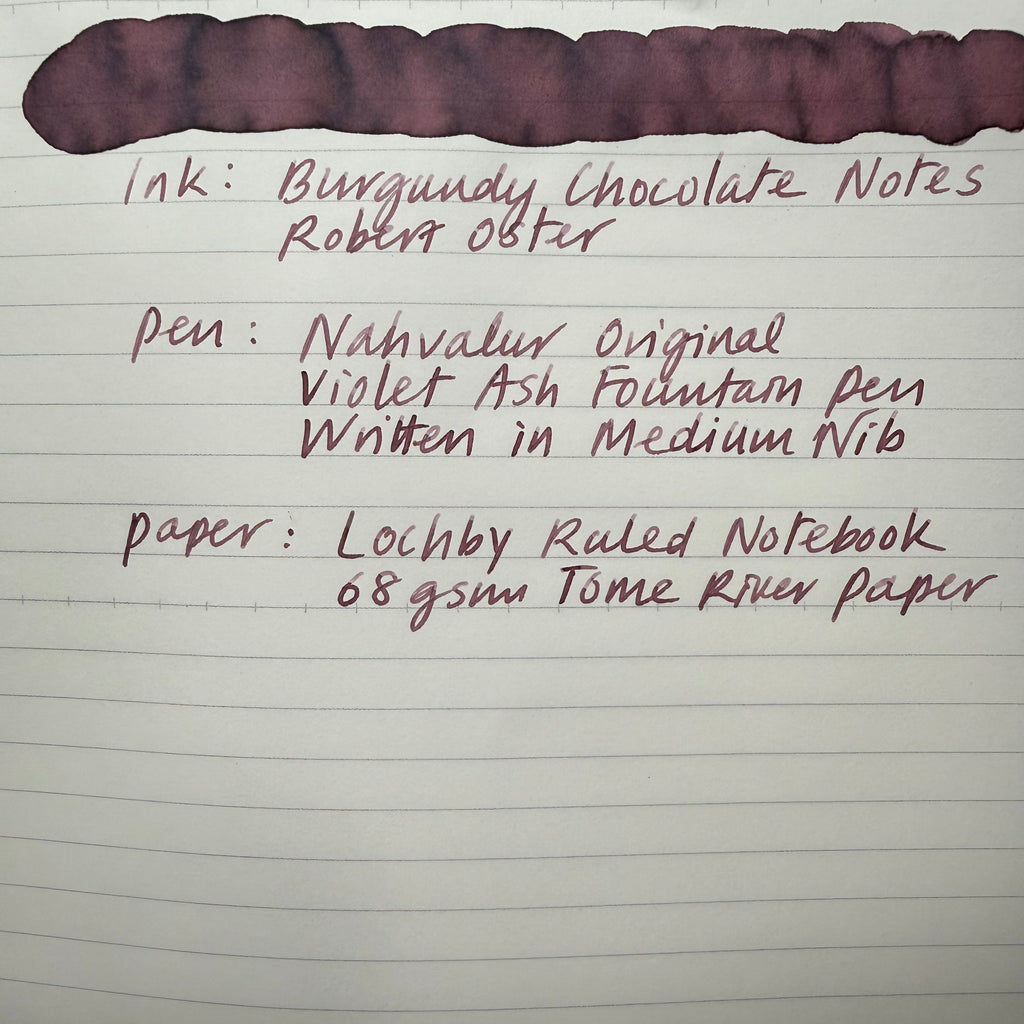 Robert Oster Burgundy Chocolate Notes Ink — 5 mL Archive Bottle