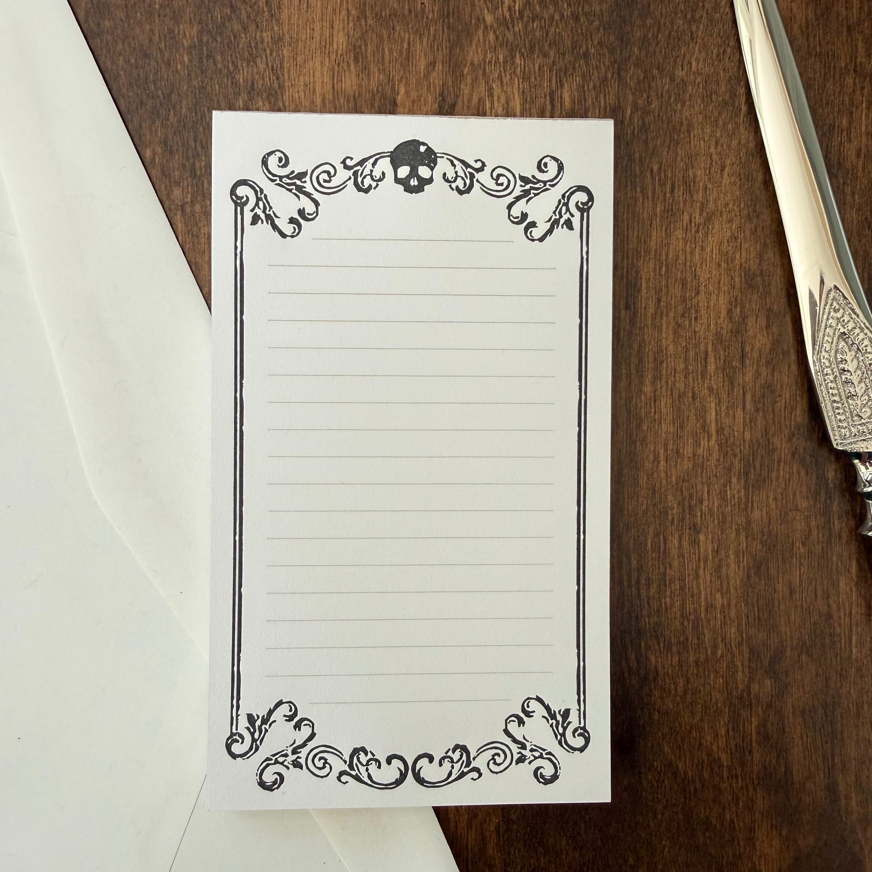 The Well-Appointed Desk — Memento Mori Notepad