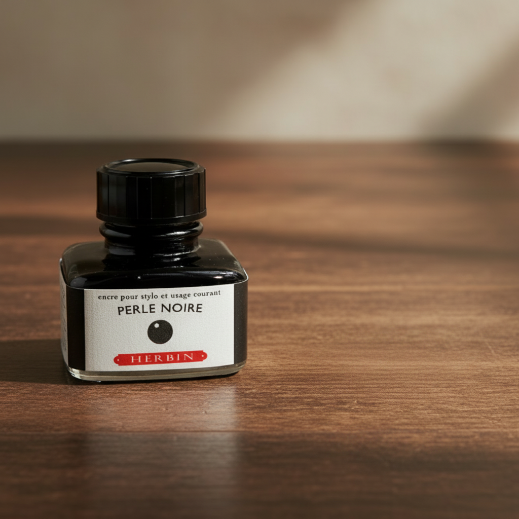 J. Herbin Perle Noire Fountain Pen Ink — 30 mL