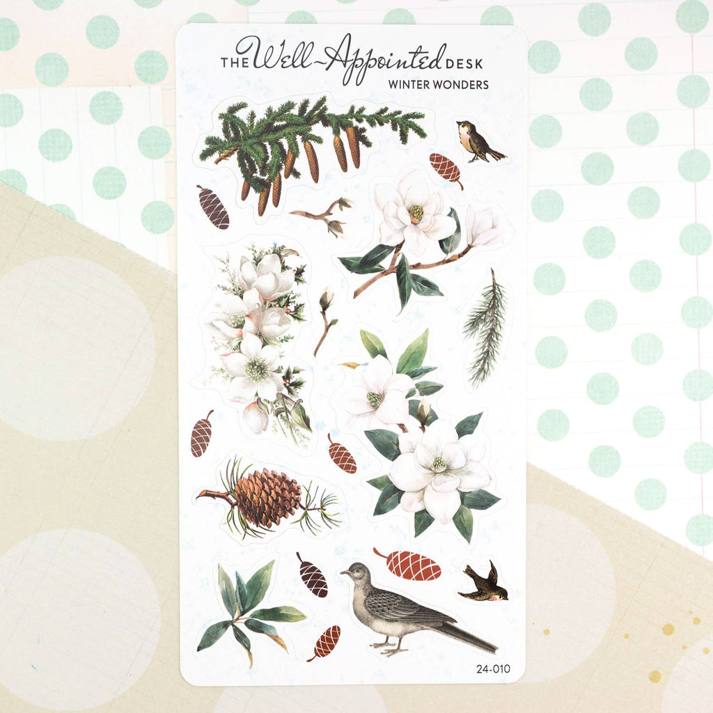 The Well-Appointed Desk - Winter Wonders Sticker Sheet (24-010)
