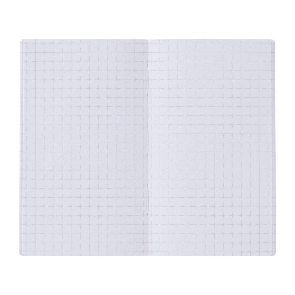 MARK'S EDiT B7 Grid Notebook with Zipper Pocket — Clear