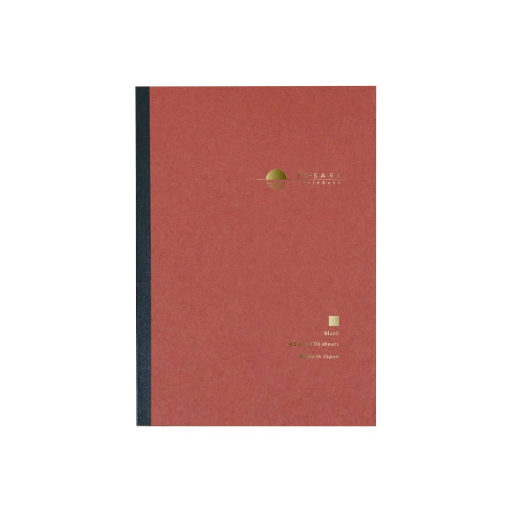 NAKABAYASHI Stationery - Yu-sari Notebook for Fountain Pen A5 size: Black(8mmLine)