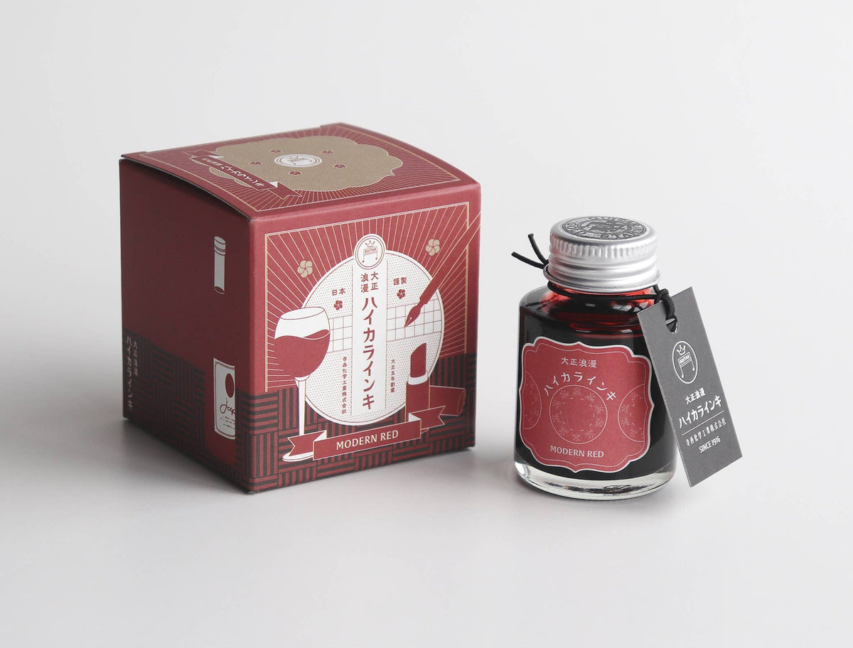 NAKABAYASHI Stationery - Teranishi fountain pen ink, Taisho-Roman Haikara 40ml: Opera Rose
