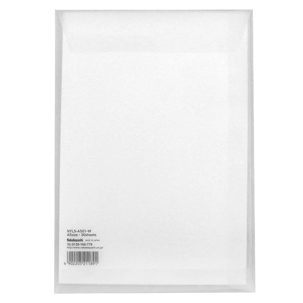 NAKABAYASHI Stationery - Yu-sari loose sheets Plain B5and A5 30sheets: A5(Plain)