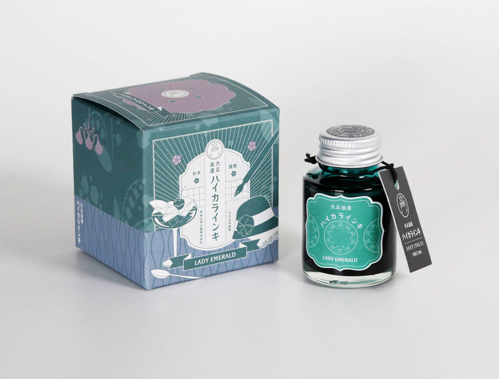NAKABAYASHI Stationery - Teranishi fountain pen ink, Taisho-Roman Haikara 40ml: Opera Rose
