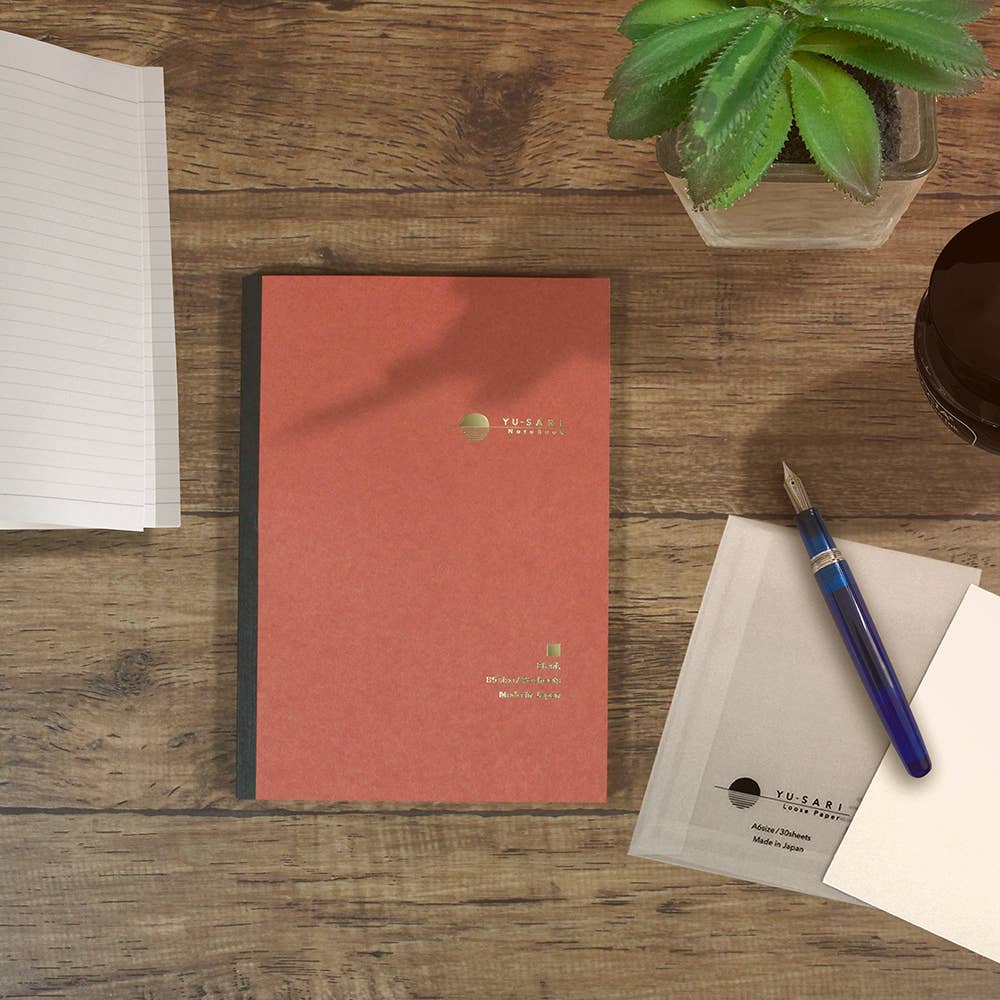 NAKABAYASHI Stationery - Yu-sari Notebook for Fountain Pen B5 size: Blue(Grid)