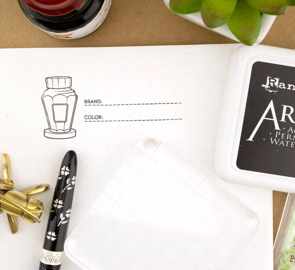 The Well-Appointed Desk — Nibs & Ink Clear Stamp Set