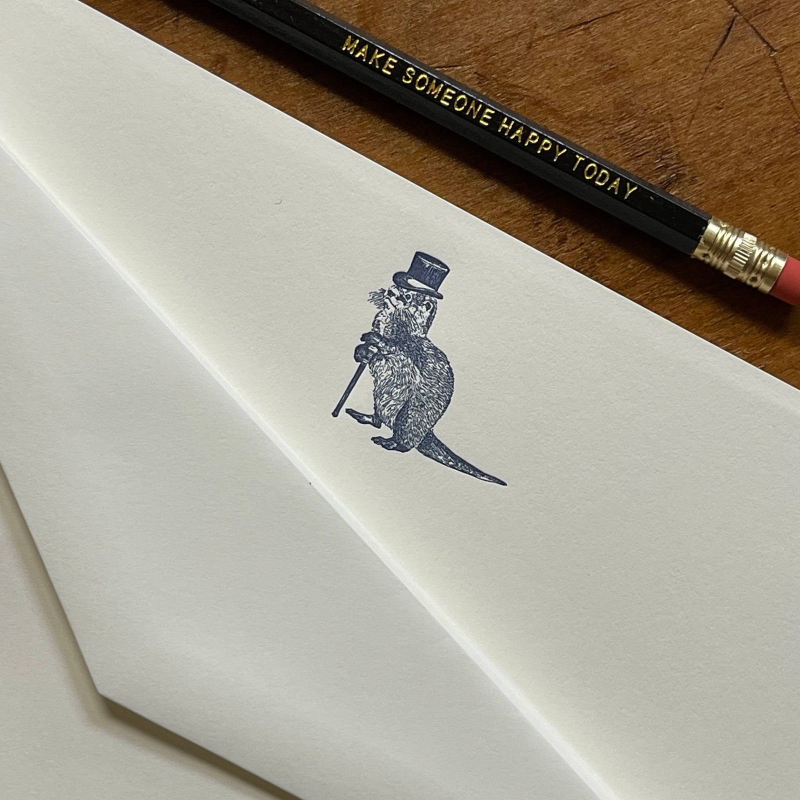 Somersault Letterpress — Otter Personal Stationery Set