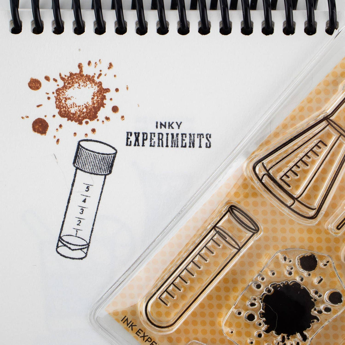 The Well-Appointed Desk - Ink Experiments 3"x4" Clear Stamp Set (8 stamp designs)
