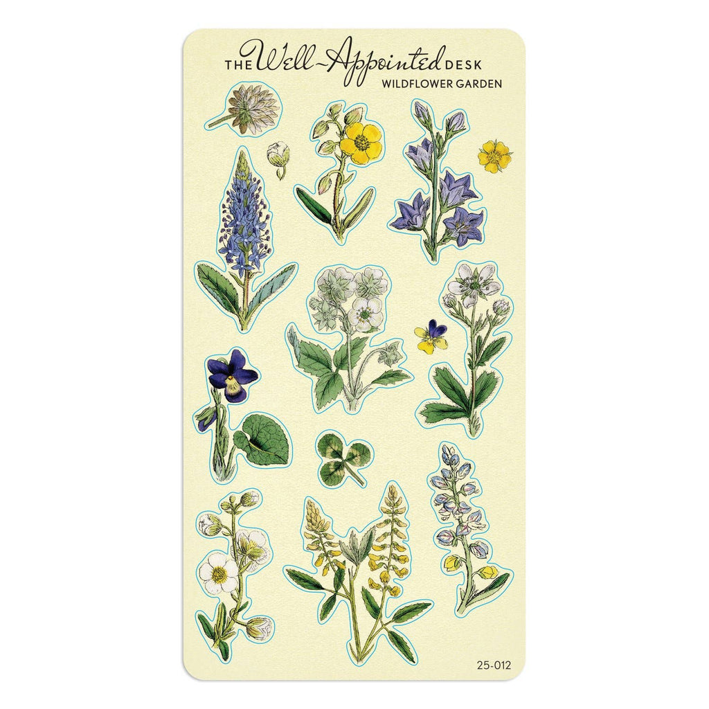 The Well-Appointed Desk - Wildflower Garden Sticker Sheet (25-012)