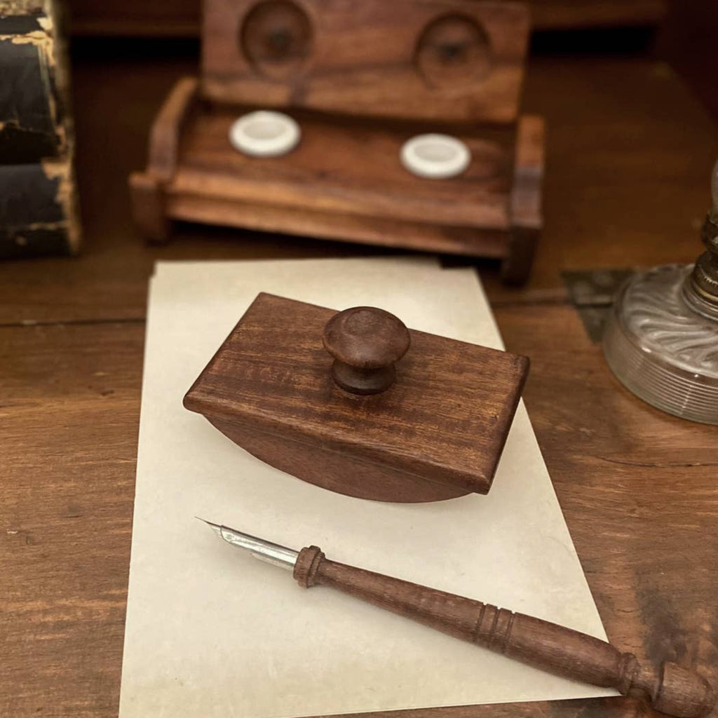 Mango Wood Rocker Ink Blotter
