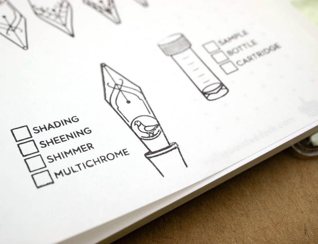 The Well-Appointed Desk — Nibs & Ink Clear Stamp Set