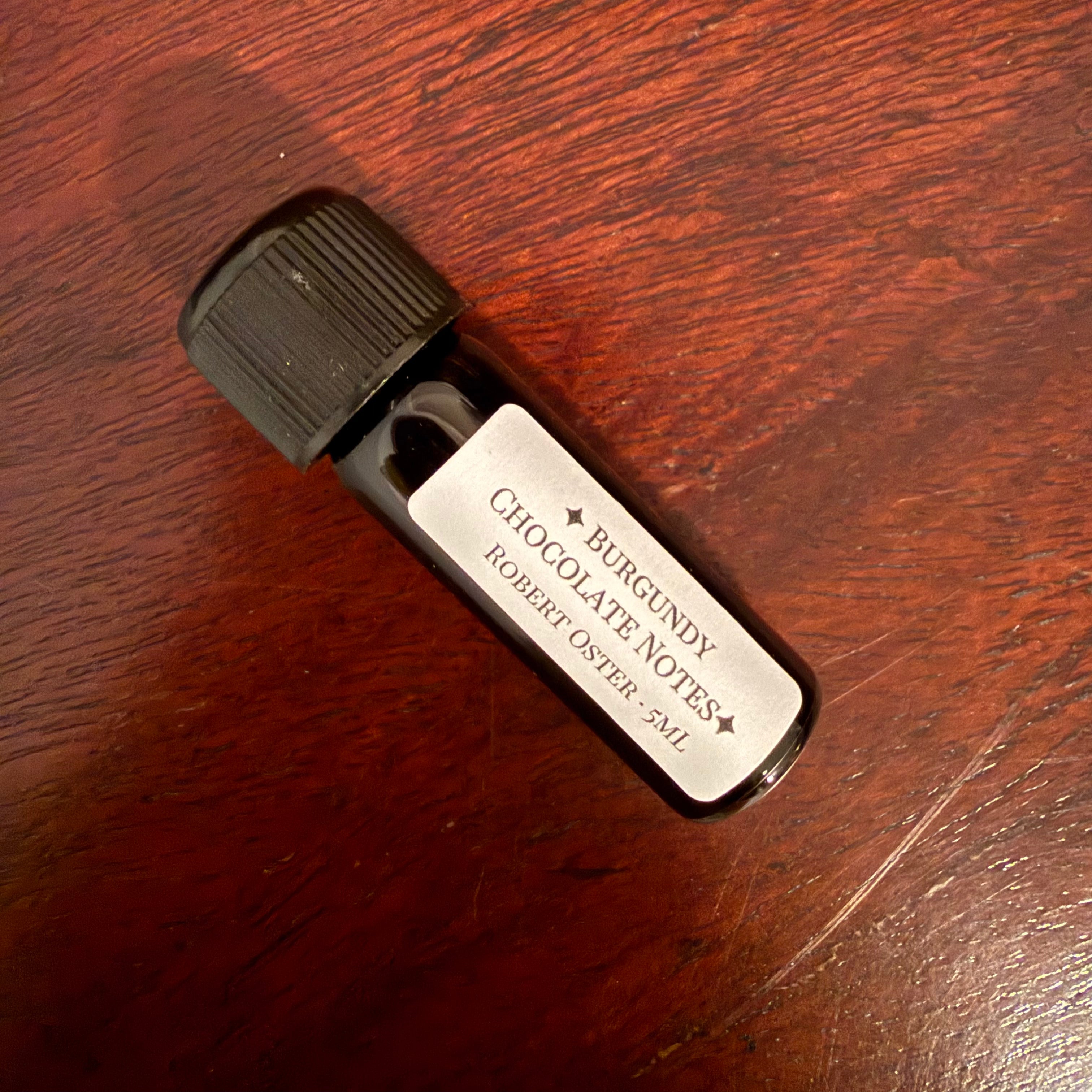Robert Oster Burgundy Chocolate Notes Ink — 5 mL Archive Bottle