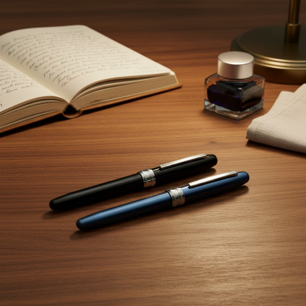 Platinum Plaisir Fountain Pen — Blue