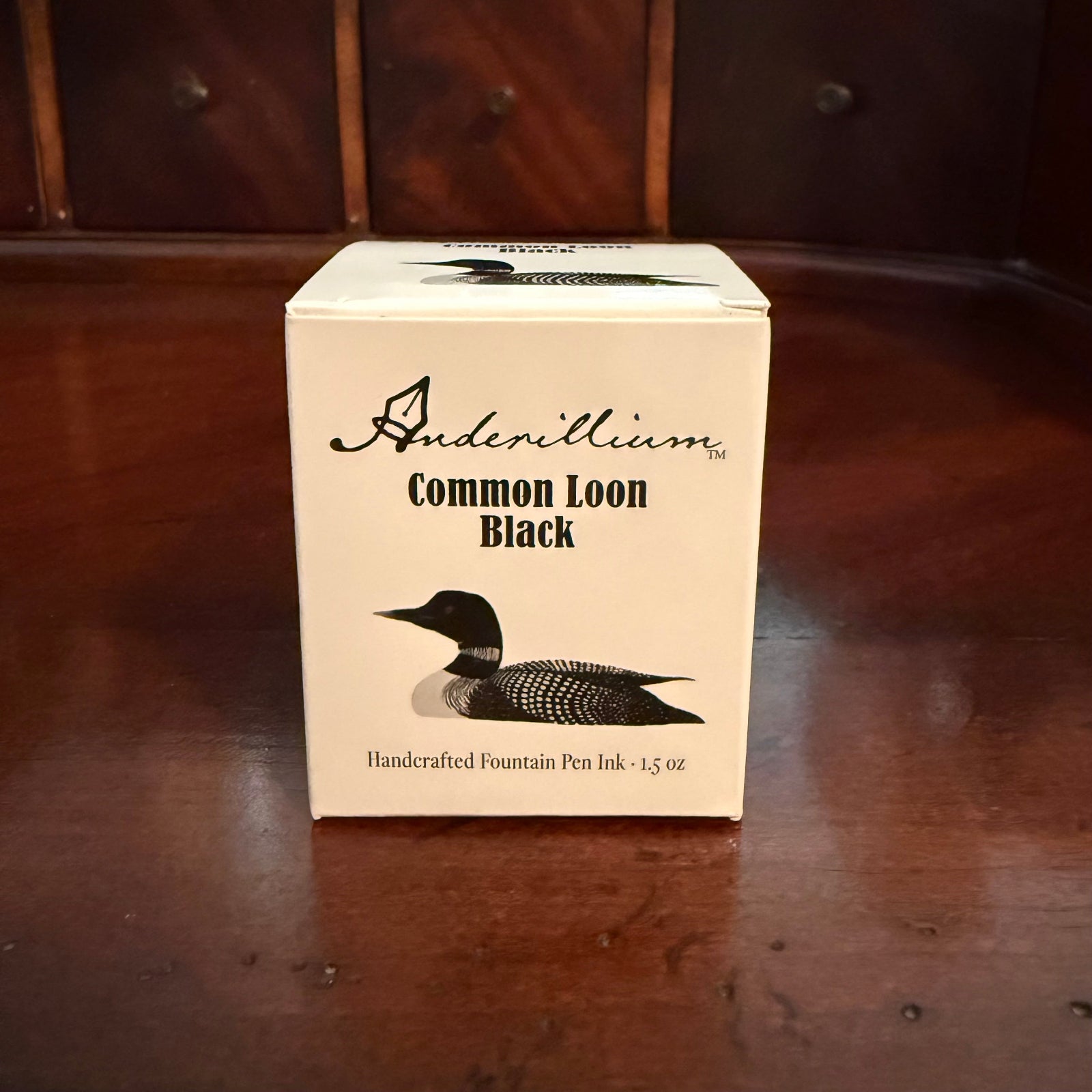 Anderillium Common Loon Black Fountain Pen Ink — 1.5 oz (45 mL)