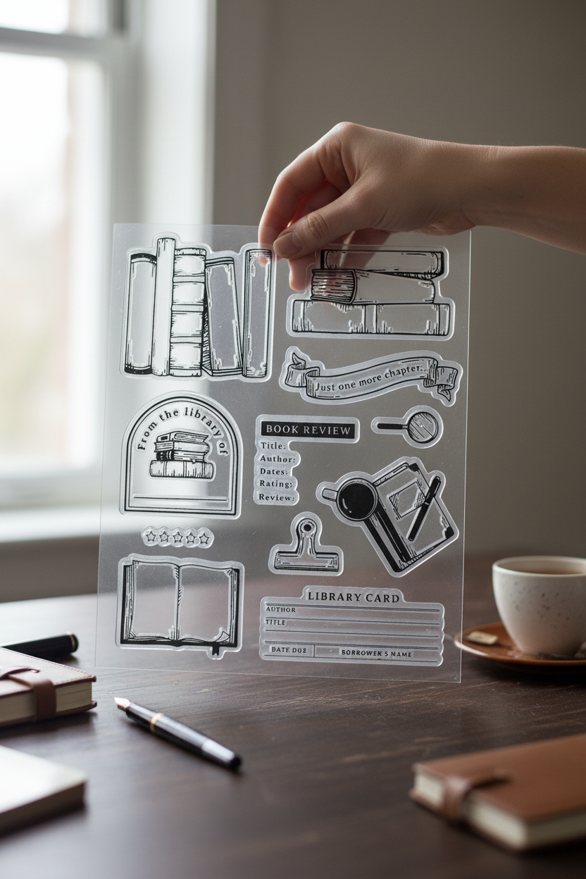 Archer and Olive - Everyday Bookish Acrylic Stamps