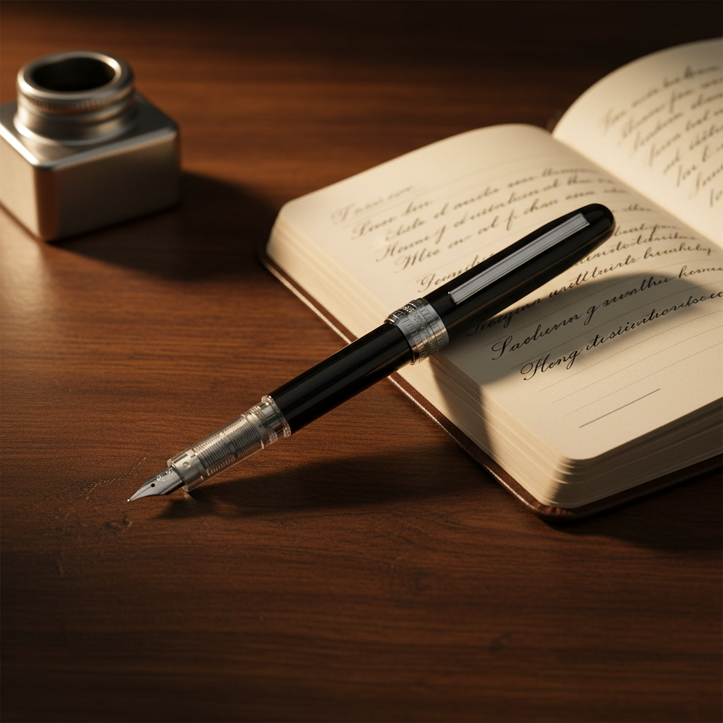 Platinum Plaisir- Fine Nib - Black