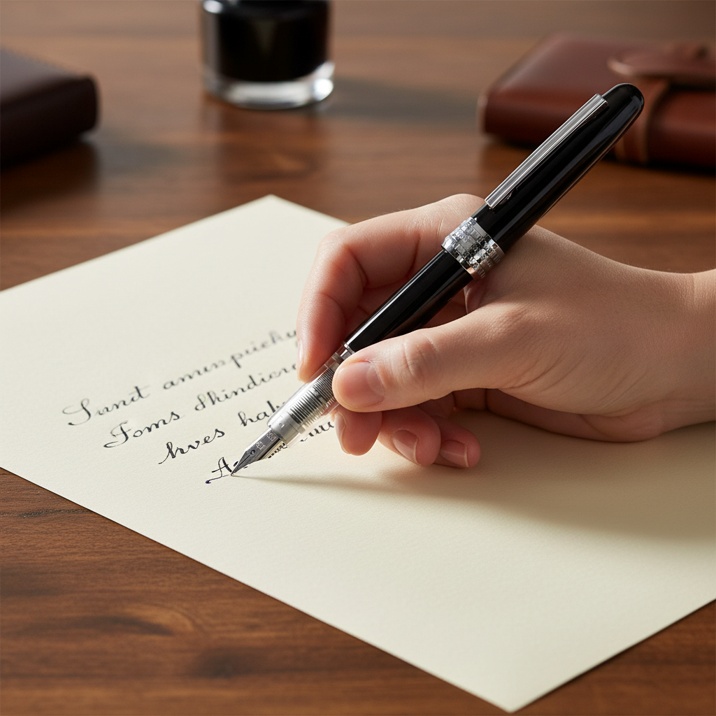 Platinum Plaisir- Fine Nib - Black