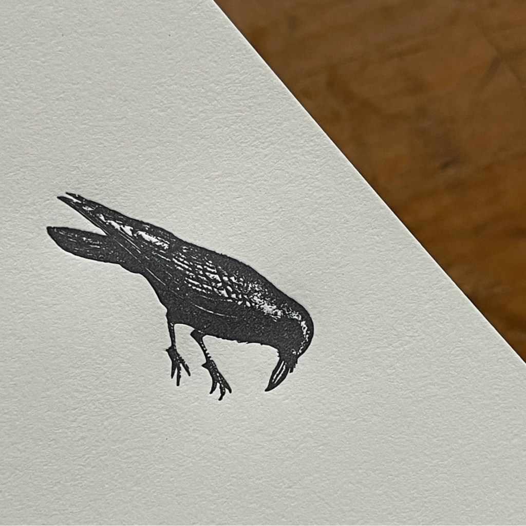 Somersault Letterpress - Stationery / Crow