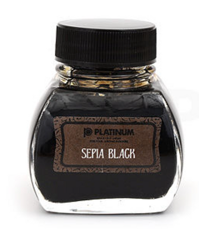 Platinum Classic Sepia Black Fountain Pen Ink — 60 mL