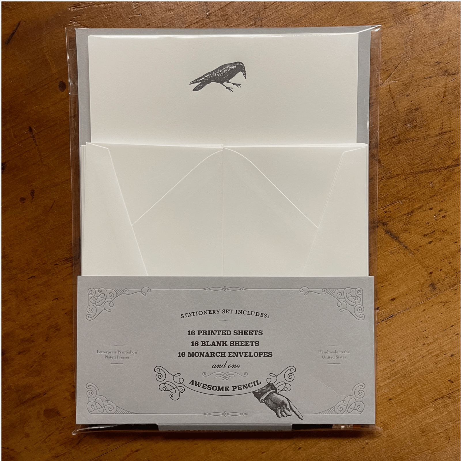 Somersault Letterpress - Stationery / Crow