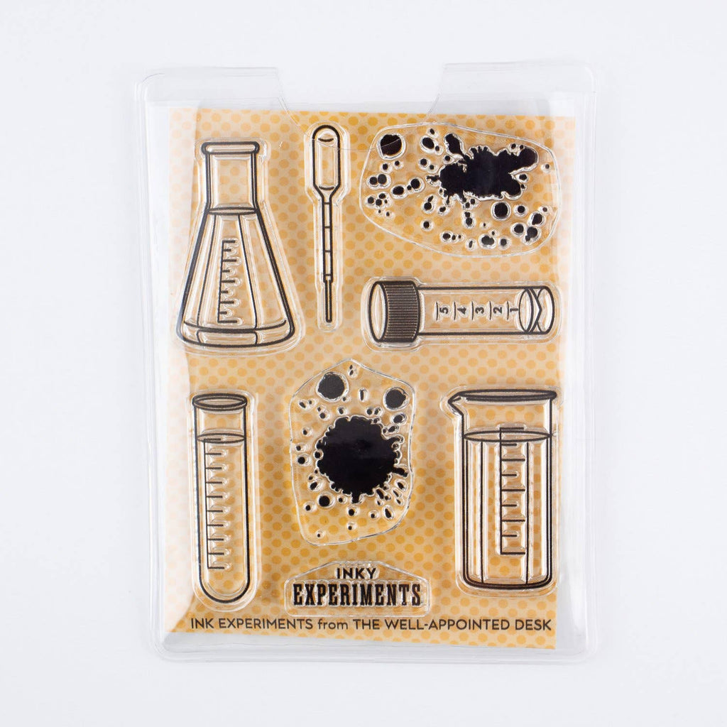 The Well-Appointed Desk - Ink Experiments 3"x4" Clear Stamp Set (8 stamp designs)