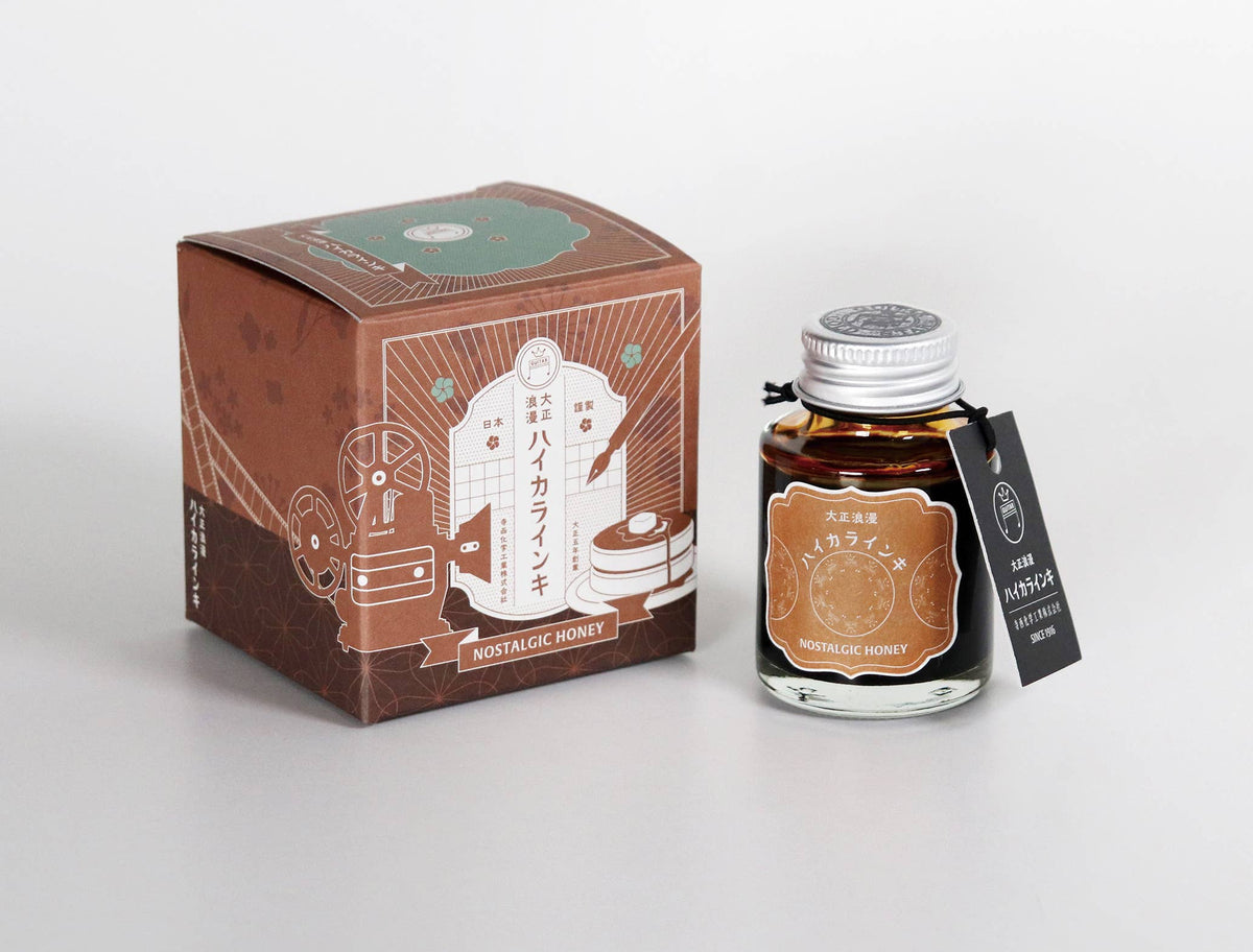 NAKABAYASHI Stationery - Teranishi fountain pen ink, Taisho-Roman Haikara 40ml: Opera Rose