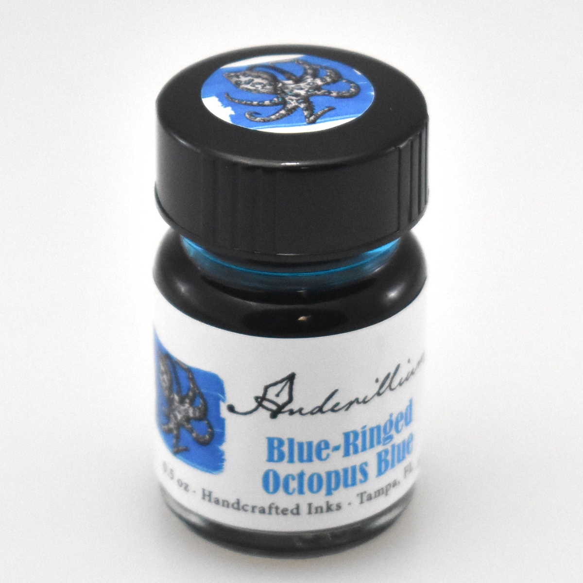 Anderillium Blue-Ringed Octopus Blue 15 mL fountain pen ink