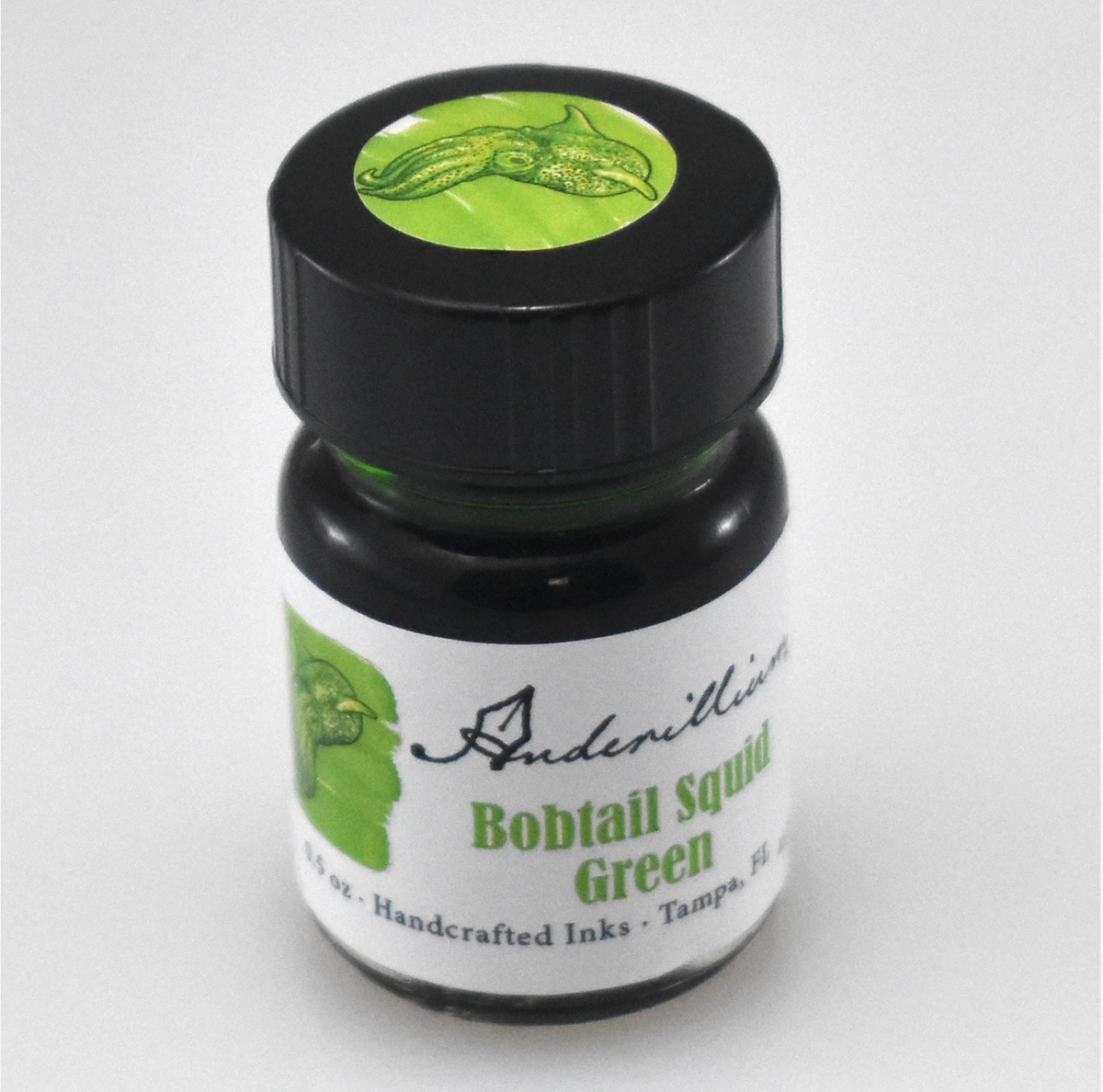 Anderillium Bobtail Squid Green 15 mL fountain pen ink