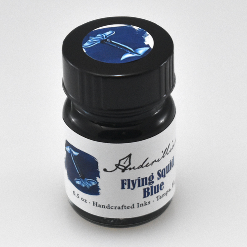 Anderillium Flying Squid Blue 15 mL fountain pen ink