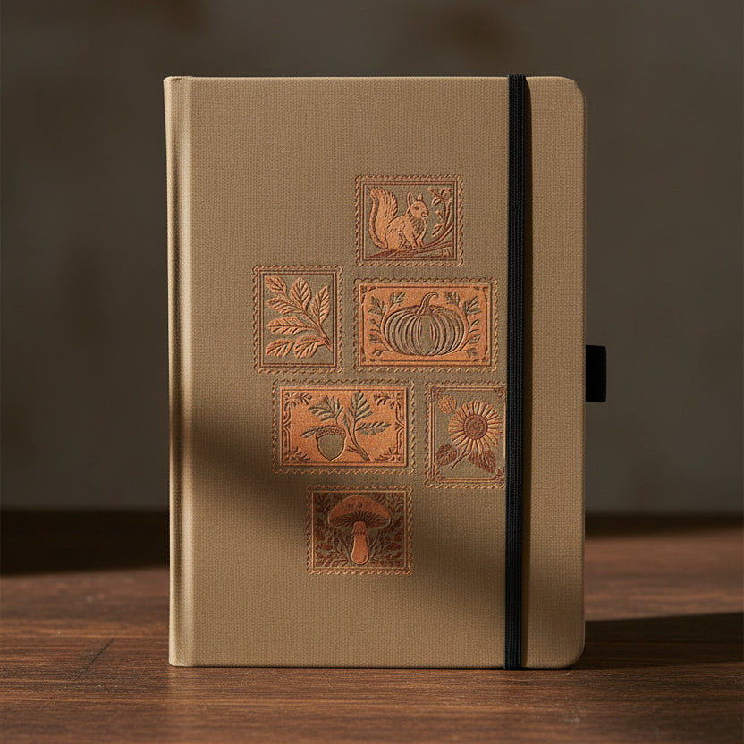 Archer & Olive Stamp Collector A5 lined notebook