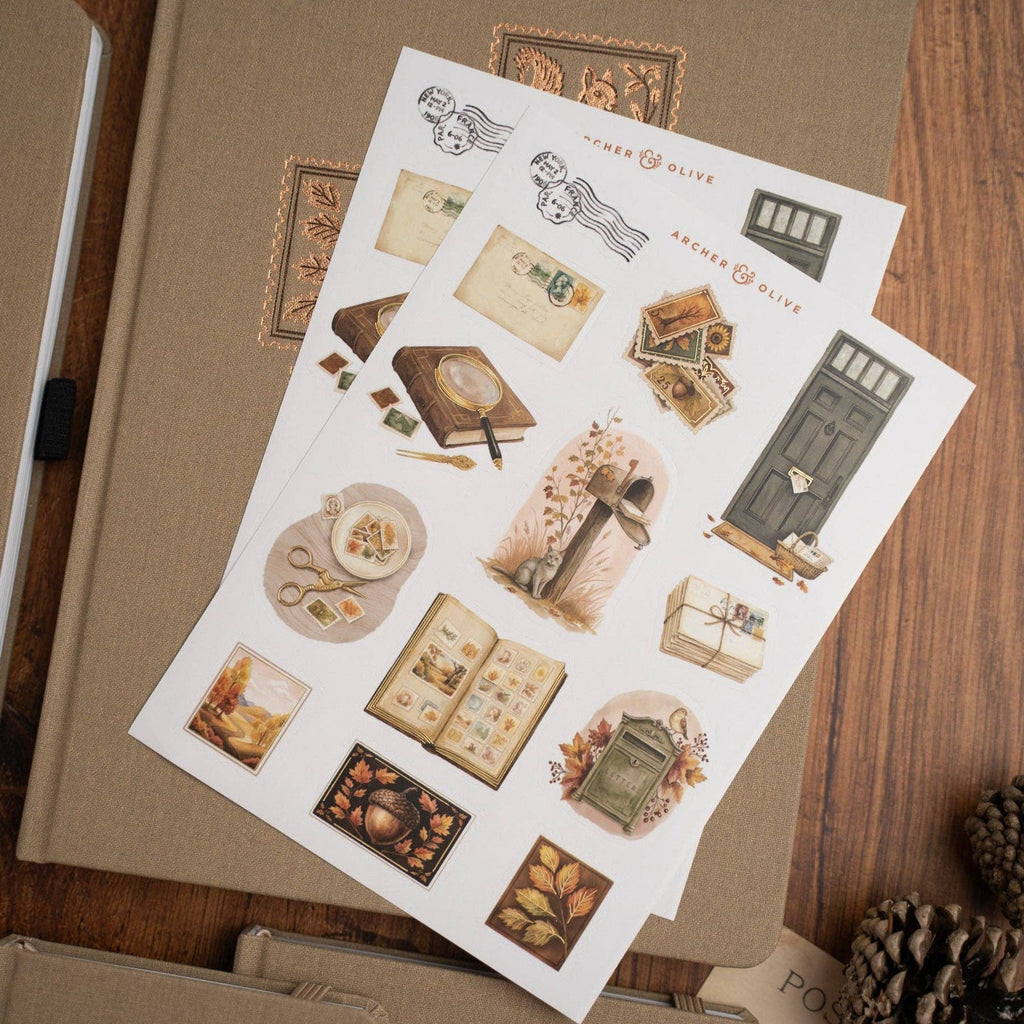 Archer & Olive Stamp Collector stickers, additional product view