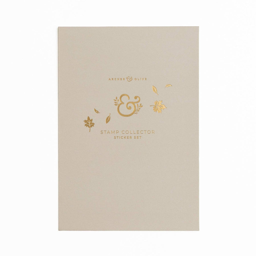Archer & Olive Stamp Collector sticker set, design detail
