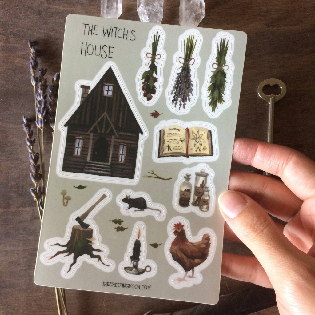 The Creeping Moon - The Witch's House vinyl sticker sheet