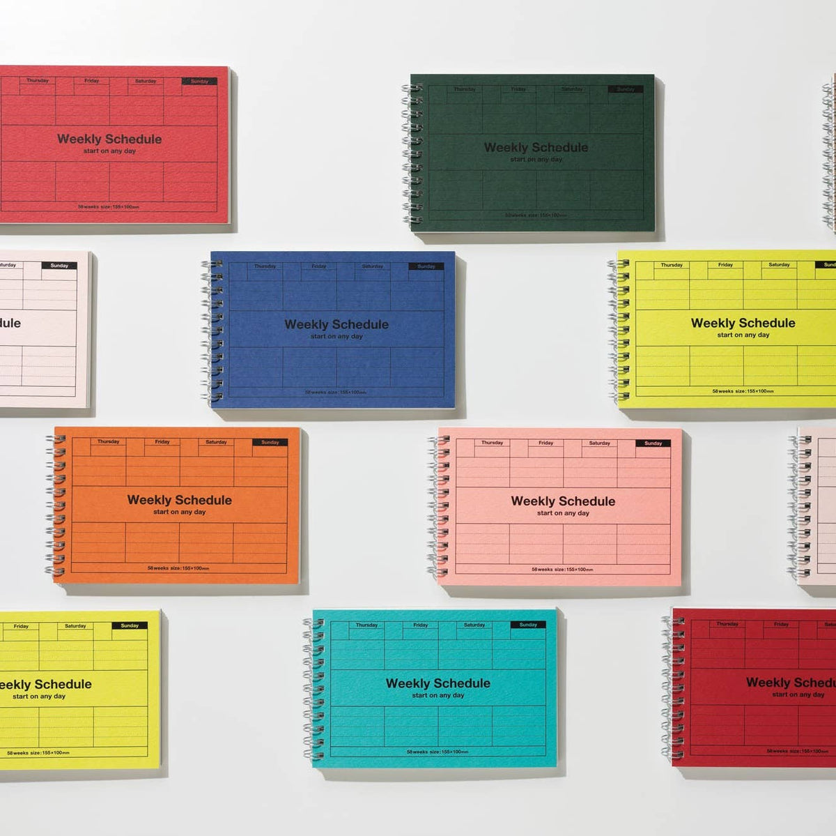 MARK'S Dayfree Undated Weekly Planner — Dark Green